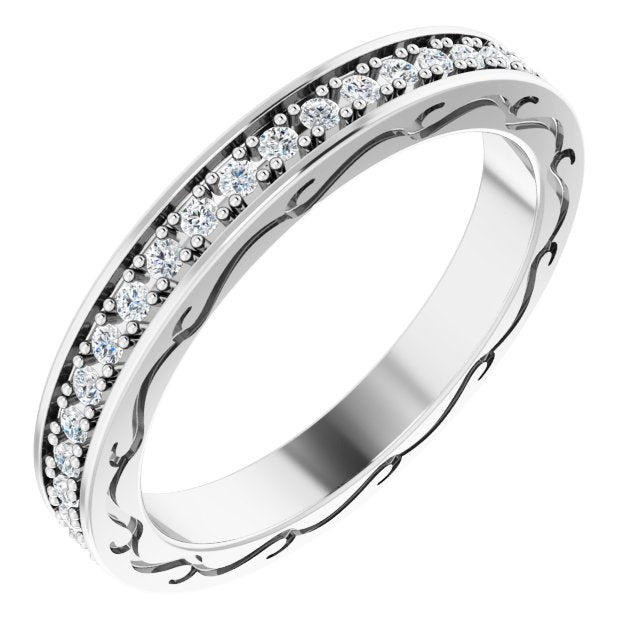 3/8 CTW Natural Diamond Eternity Band, 2.96 x 20.29 mm