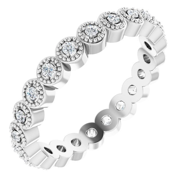 1/5 CTW Natural Diamond Eternity Band, 3 mm
