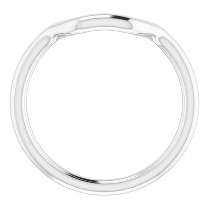 Band for 10x8 mm Emerald Ring