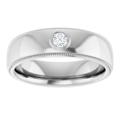 1/6 CTW Natural Diamond Band, 6.8 mm