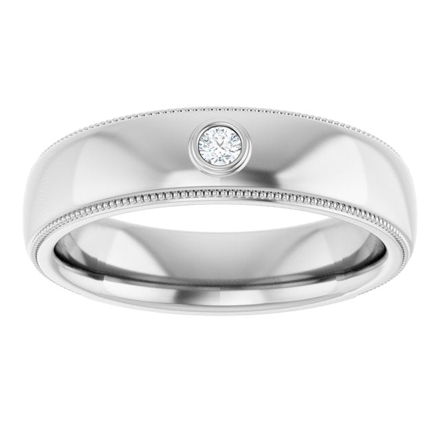 .06 CTW Natural Diamond Band, 6 mm