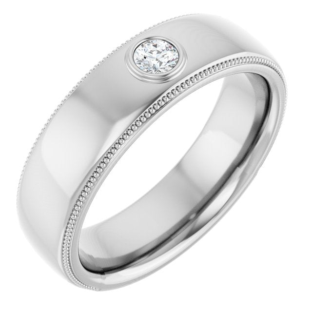 1/6 CTW Natural Diamond Band, 6.8 mm