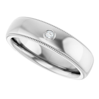 .03 CTW Natural Diamond Band, 6 mm