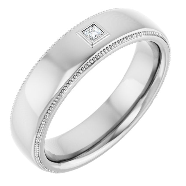 .05 CTW Natural Diamond Band, 6 mm