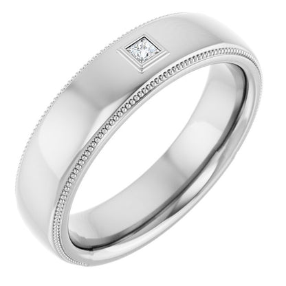 .05 CTW Natural Diamond Band, 6 mm