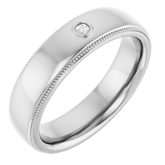 .03 CTW Natural Diamond Band, 6 mm