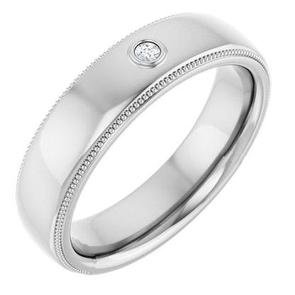 .03 CTW Natural Diamond Band, 6 mm