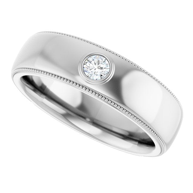 1/6 CTW Natural Diamond Band, 6.8 mm