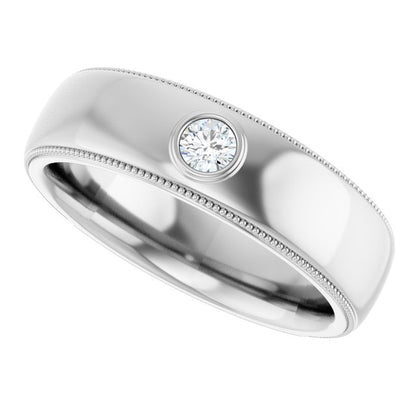1/6 CTW Natural Diamond Band, 6.8 mm