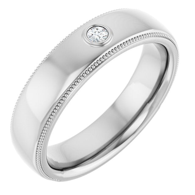.06 CTW Natural Diamond Band, 6 mm