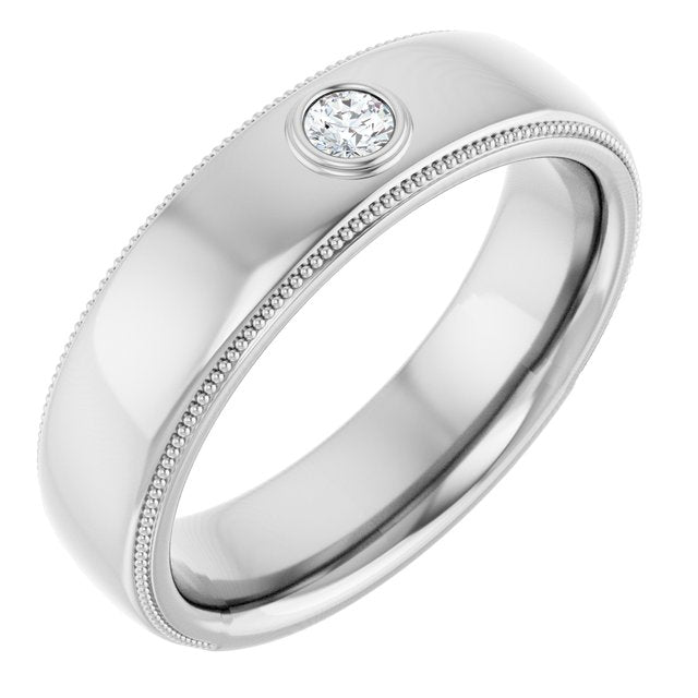 1/10 CTW Natural Diamond Band, 6.3 mm