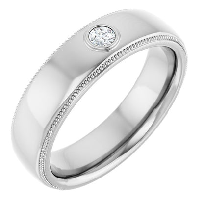 1/10 CTW Natural Diamond Band, 6.3 mm