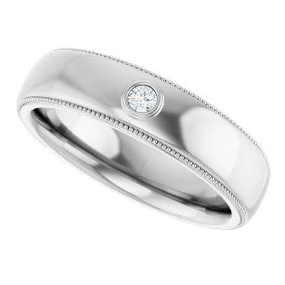 .06 CTW Natural Diamond Band, 6 mm