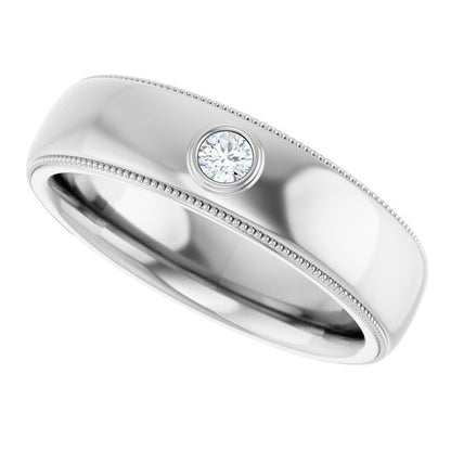 1/10 CTW Natural Diamond Band, 6.3 mm