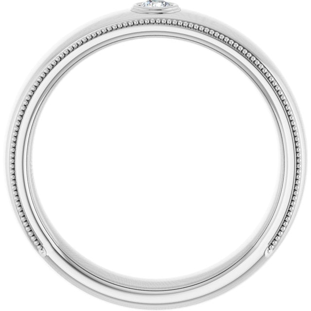 1/10 CTW Natural Diamond Band, 6.3 mm