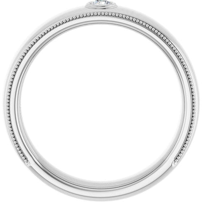1/10 CTW Natural Diamond Band, 6.3 mm