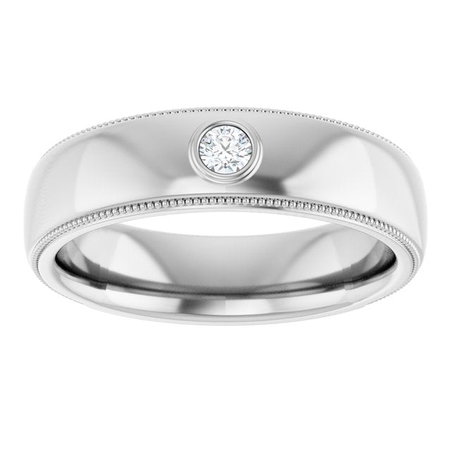 1/10 CTW Natural Diamond Band, 6.3 mm
