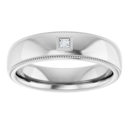 .05 CTW Natural Diamond Band, 6 mm