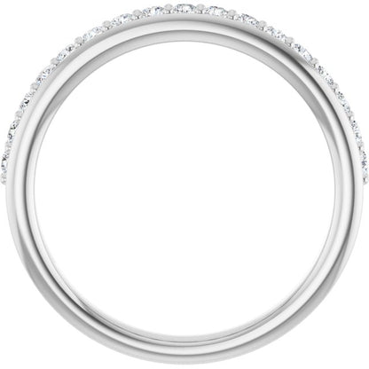 1/3 CTW Anniversary Band, 3.13 mm — Natural or Lab-Grown Diamond