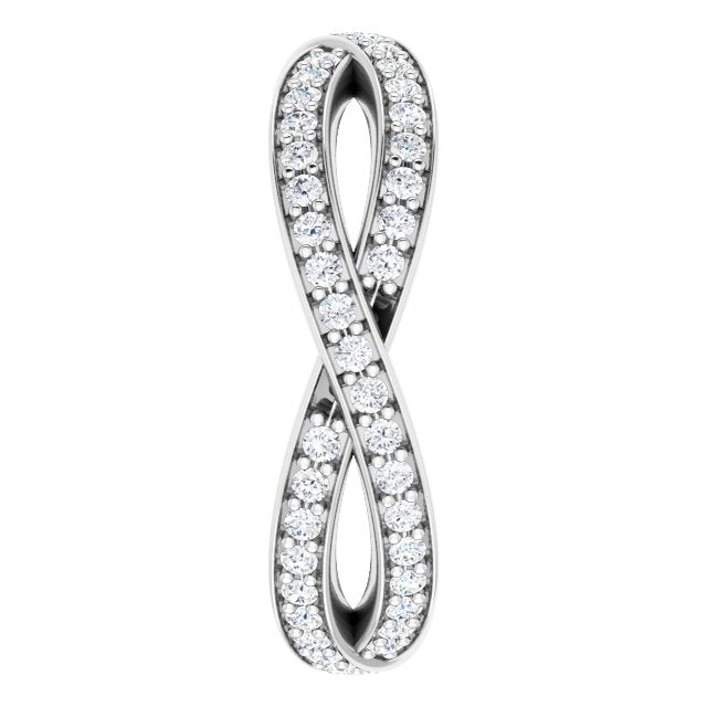 14K White Gold 1/2 CTW Natural Diamond Round Eternity Band