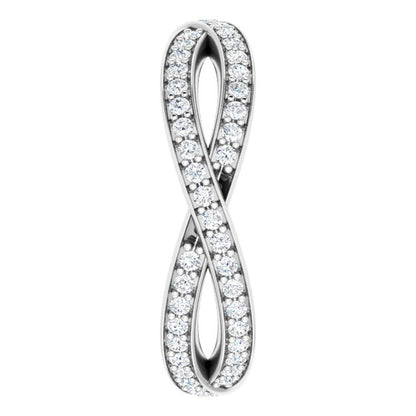 14K White Gold 1/2 CTW Natural Diamond Round Eternity Band