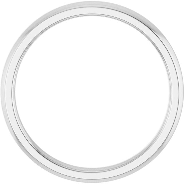 14K X1 White Gold Matching Band, 6.9 mm