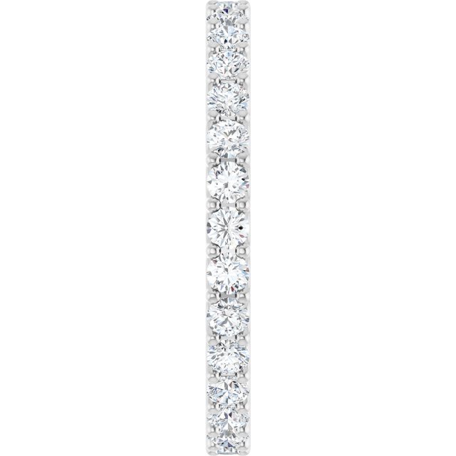 14K White Gold 3/4 CTW Natural Diamond Eternity Band, 2.12 mm