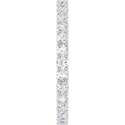14K White Gold 9/10 CTW Natural Diamond Eternity Band