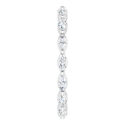 1/2 CTW Natural Diamond Eternity Band, 1.9 mm, Style 2