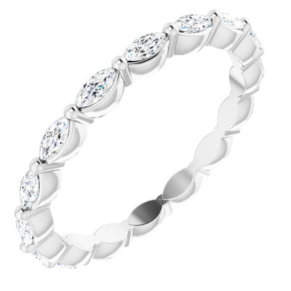 1/2 CTW Natural Diamond Eternity Band, 1.9 mm, Style 2