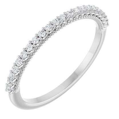 1/6 CTW Natural Diamond Matching Band, 1.6 mm