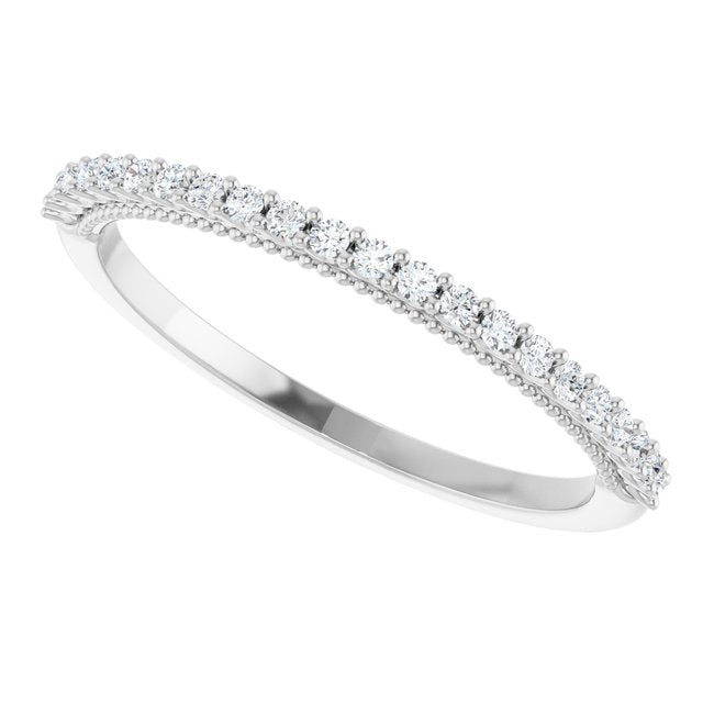 1/6 CTW Natural Diamond Matching Band, 1.6 mm