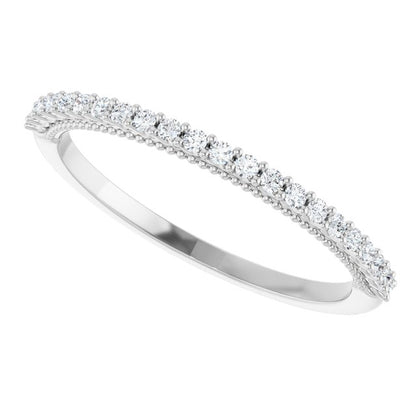 1/6 CTW Natural Diamond Matching Band, 1.6 mm