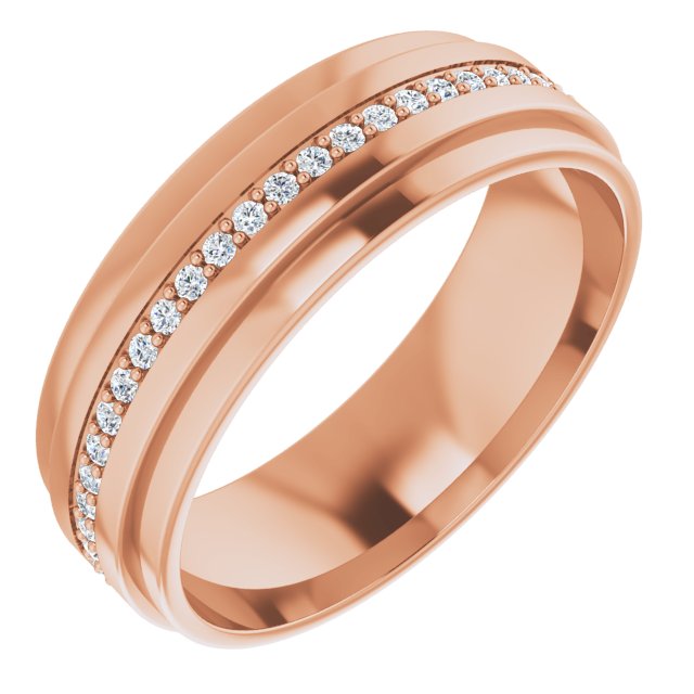 3/8 CTW Natural Diamond Eternity Band, 7 mm