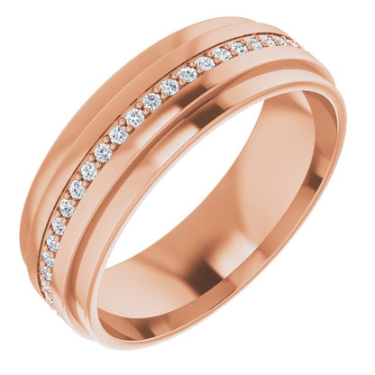 3/8 CTW Natural Diamond Eternity Band, 7 mm