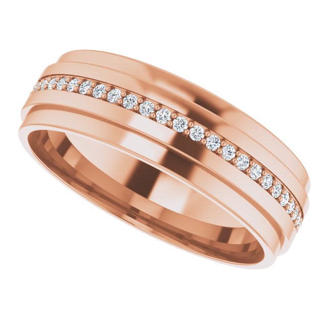 3/8 CTW Natural Diamond Eternity Band, 7 mm