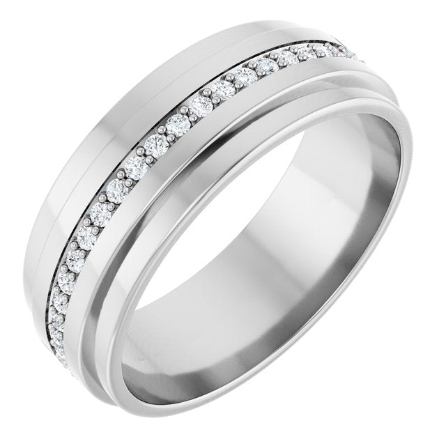 3/8 CTW Natural Diamond Eternity Band, 7 mm
