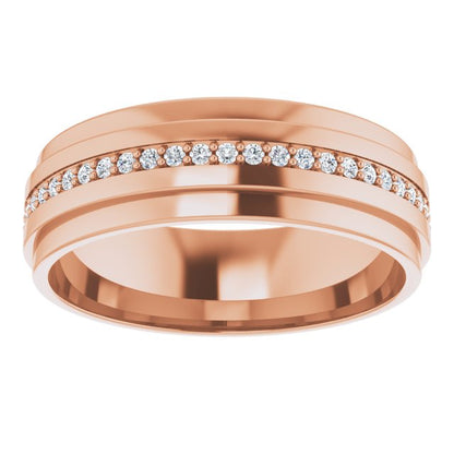 3/8 CTW Natural Diamond Eternity Band, 7 mm