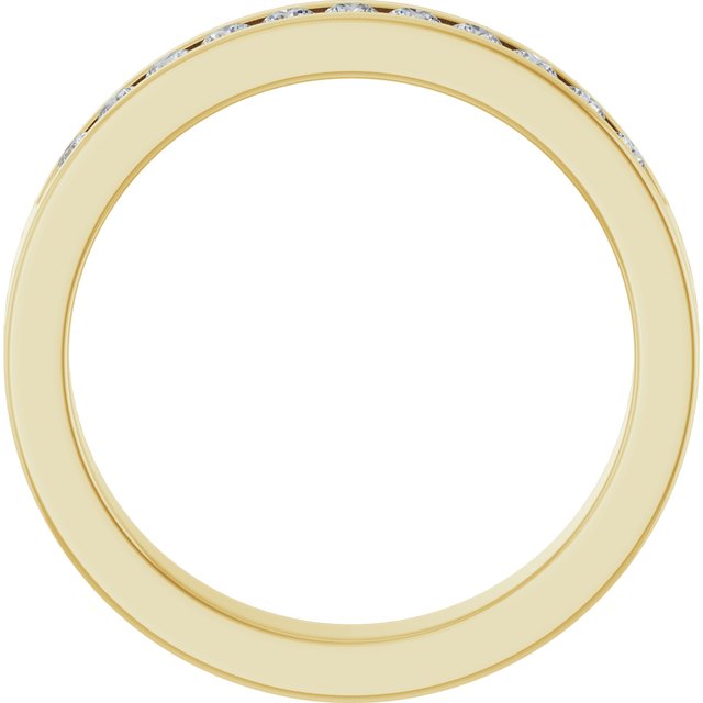 14K Yellow Gold 1/3 CTW Natural Diamond Anniversary Band, 3.3 mm