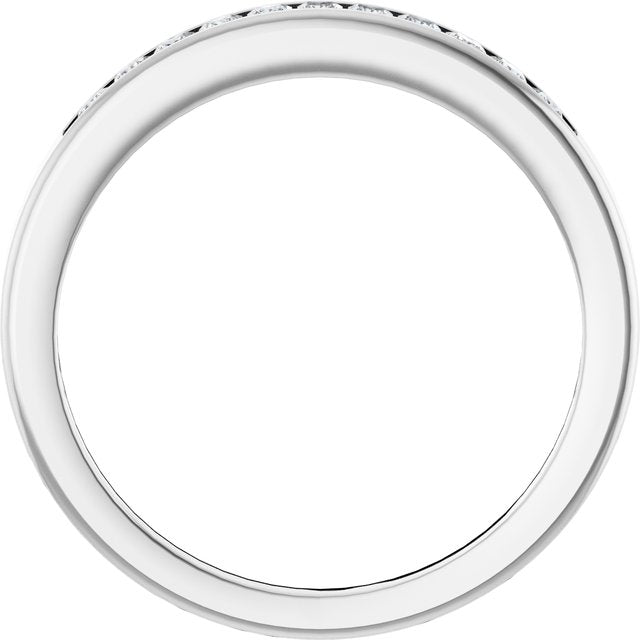 Platinum 1/4 CTW Natural Diamond Anniversary Band, 2.7 mm