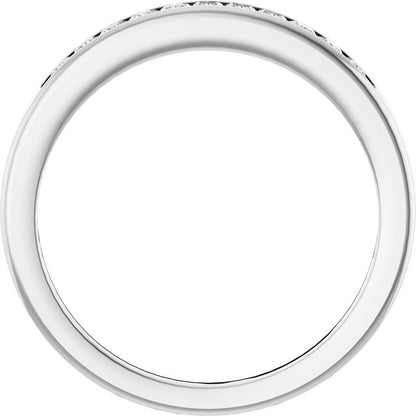 Platinum 1/4 CTW Natural Diamond Anniversary Band, 2.7 mm