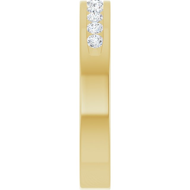 14K Yellow Gold 1/3 CTW Natural Diamond Anniversary Band, 3.3 mm