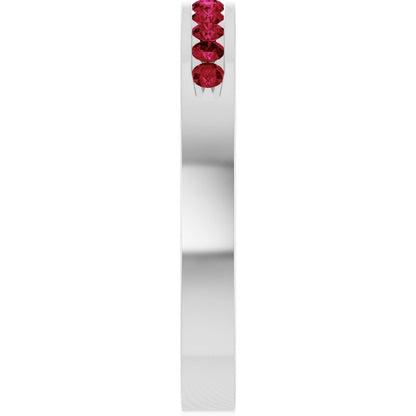 Natural Ruby Anniversary Band, 3.08 mm