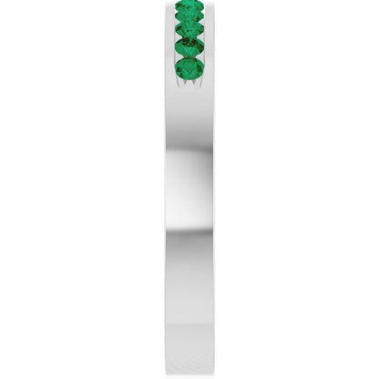 Natural Emerald Anniversary Band, 3.15 mm