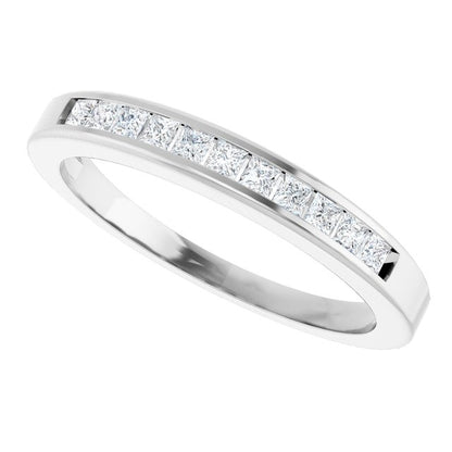 Platinum 1/4 CTW Natural Diamond Anniversary Band, 2.7 mm