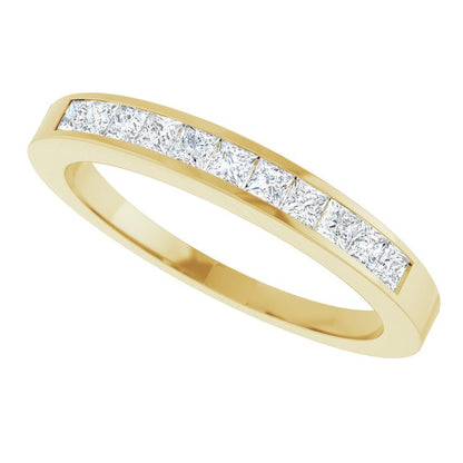 14K Yellow Gold 1/3 CTW Natural Diamond Anniversary Band, 3 mm