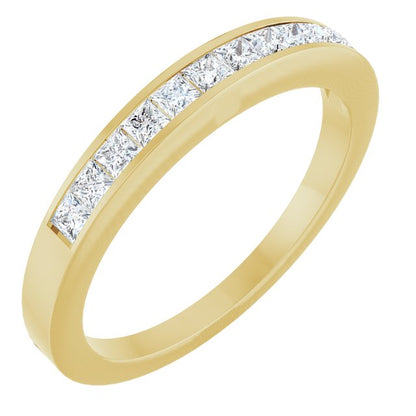 14K Yellow Gold 1/3 CTW Natural Diamond Anniversary Band, 3 mm