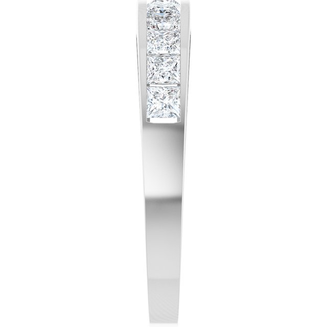 14K White Gold 3/4 CTW Natural Diamond Anniversary Band, 3.7 mm