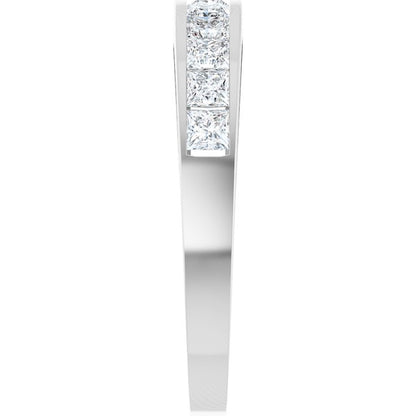 14K White Gold 3/4 CTW Natural Diamond Anniversary Band, 3.7 mm