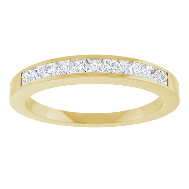14K Yellow Gold 1/3 CTW Natural Diamond Anniversary Band, 3 mm